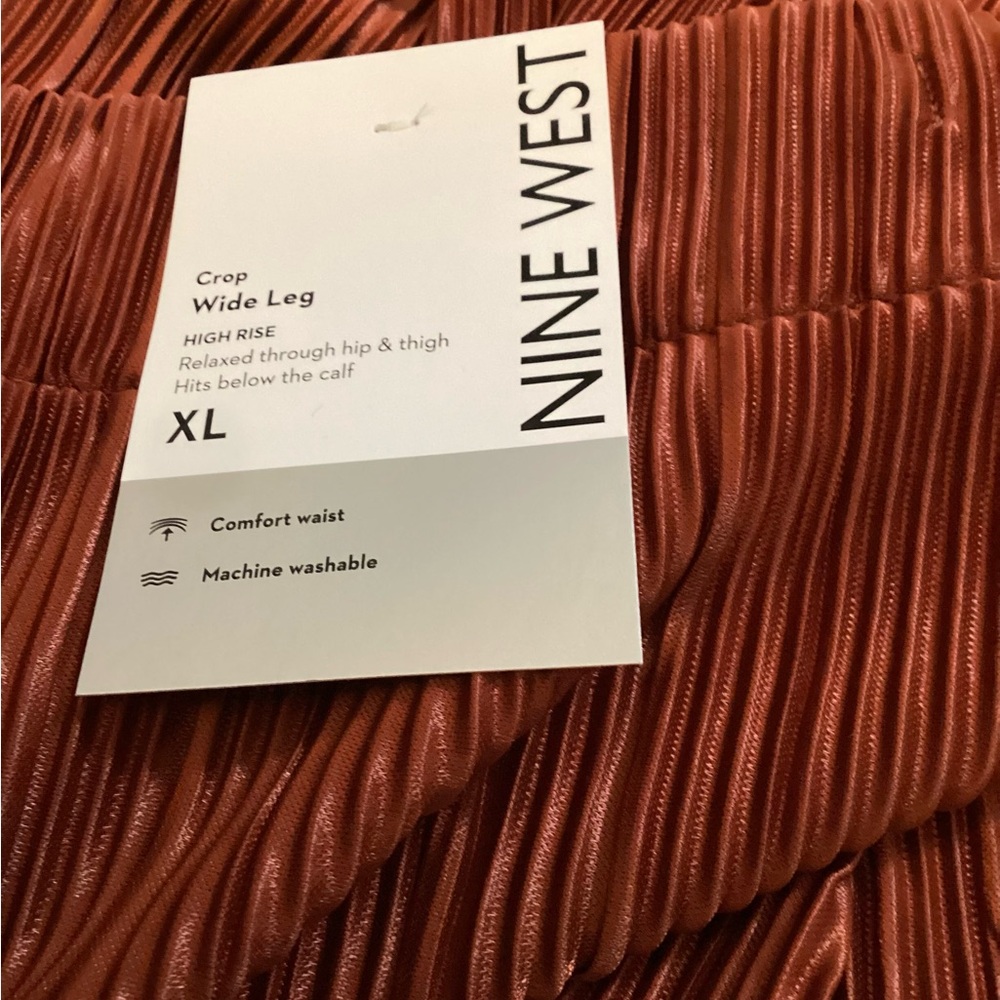 Nine West Crop Wide Leg Pants Copper  XL - Picture 5 of 6